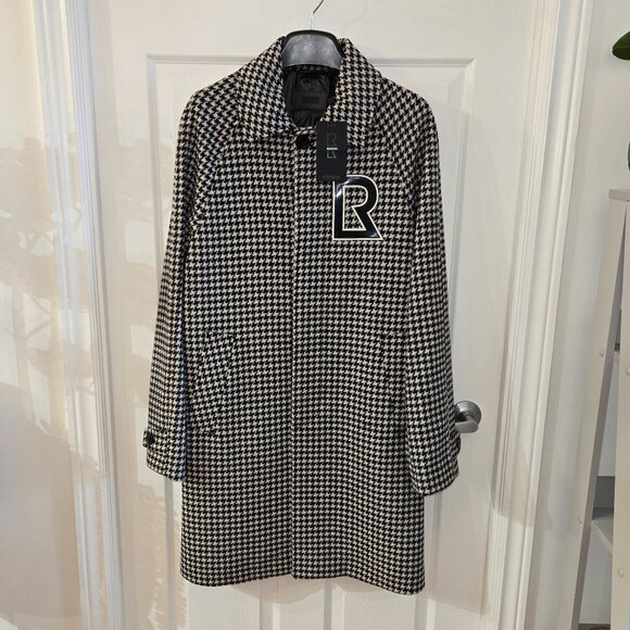 RUDSAK Houndstooth Wool Coat - Picture 1 of 11